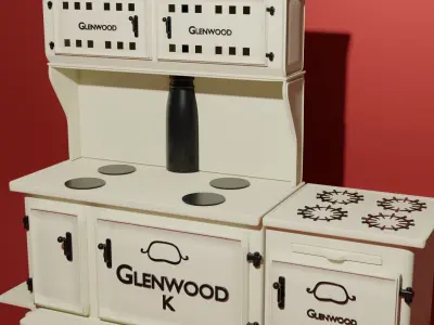 Retro range oven  3D model