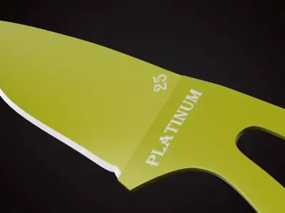 Knife 1 G Low-poly 3D model