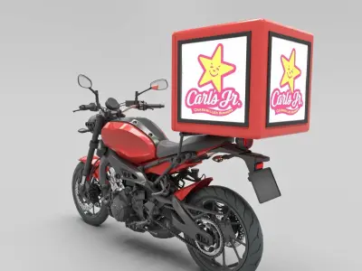 Delivery Motorcycle 3D model