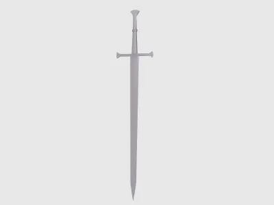 Bastard Sword 3D model buy