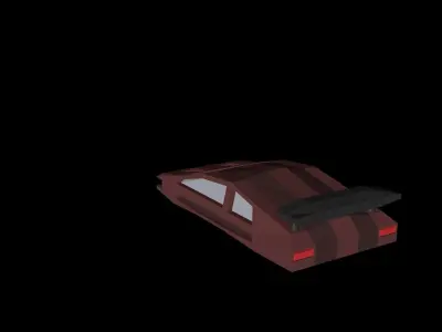 Super car Low Poly Free low-poly 3D model