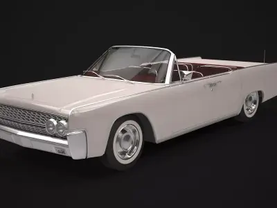 Lincoln Continental Convetible 1962 3D model
