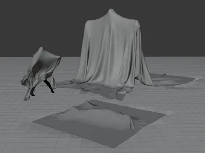 3 Free Ghost Models - High Poly - Free Commercial Use Free 3D model