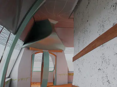 Ziggurat building 3D model