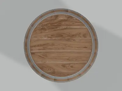 Medium Toasted Rundlet Barrel 3D model