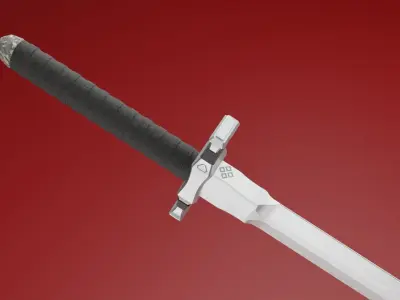 3D Model Game Ready Mid Poly Dagger  Low-poly 3D model