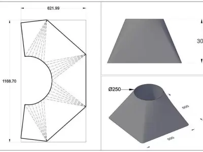 Transition Circle square Free 3D model
