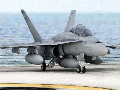 McDonnell Douglas FA-18D Hornet Tandem Seat 3D model