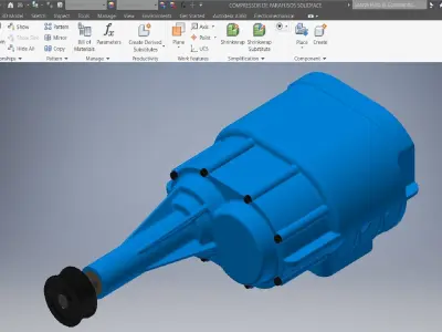 Engine COMPRESSOR 3d model 3D model