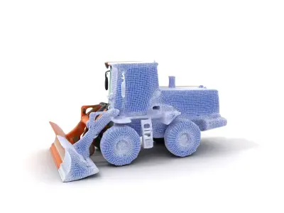Caterpillar Bulldozer model pack Low-poly 3D model