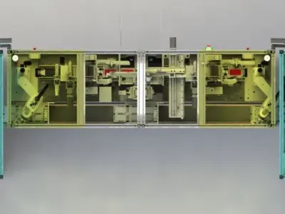 Automatic mobile phone film production line 3D model