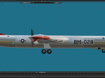 B-36B Free 3D model