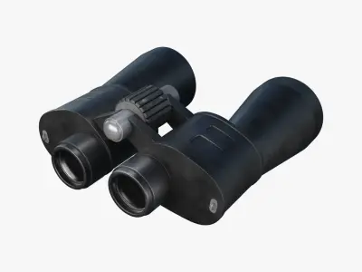 Binoculars Low-poly 3D model 6