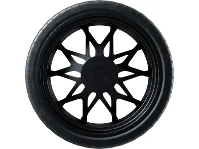 795-M and Pirelli P-Zero P4 Wheels 3D model