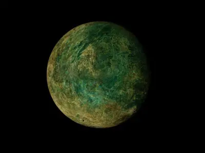 Alien Moon Planet Sci-Fi Fantasy 3D model