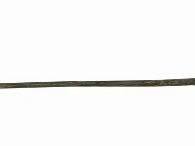 Wooden magic stick Free low-poly 3D model