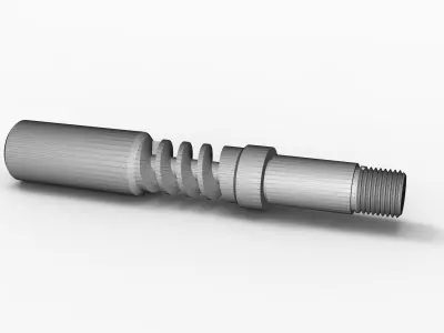 Velocity shaft 3D model