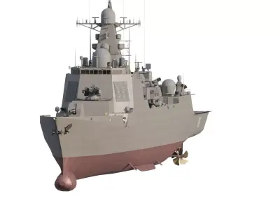 GREEK NAVY MODERN STEALTH DESTROYER 3D model