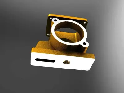 Cast Iron Block Free 3D model