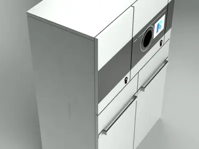 reverse vending machine Tomra T70 3D model