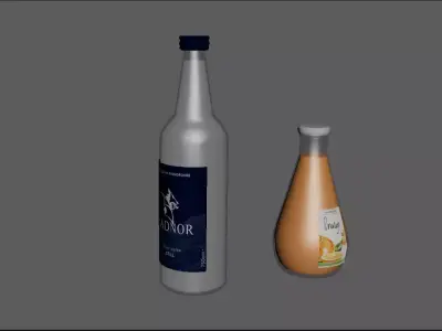 bottles2023 Free low-poly 3D model