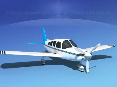 Piper Cherokee Six 300 V11 3D model