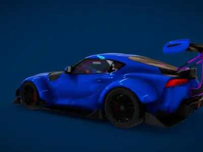 modified Toyota supra  Free 3D print model