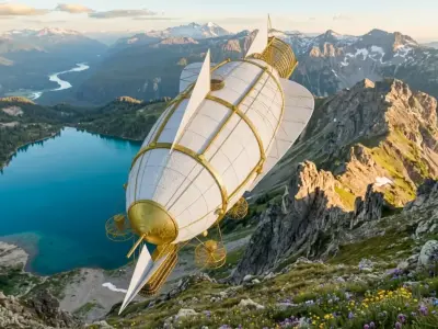Vintage Steampunk Dirigible Airship Low-poly 3D model