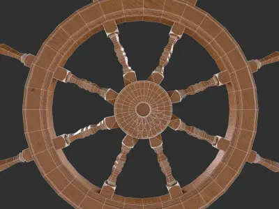 Ship Wheel 3D model purchase