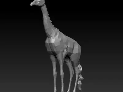 3D GIRAFFE LOWPOLY Low-poly 3D model