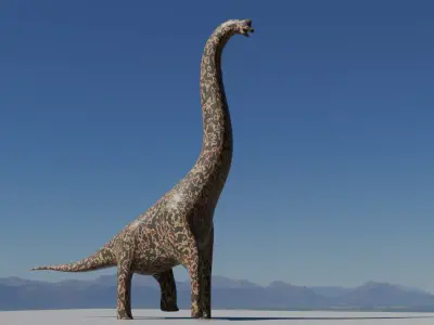 BRACHIOSAURUS dinosaur Low-poly 3D model get