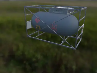 Tank Container Low-poly 3D model purchase