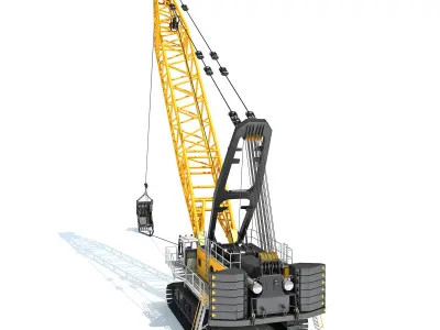 Mining Dragline Excavator 3D model