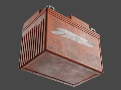 Motorcycle Battery Dust Low-poly 3D model buy