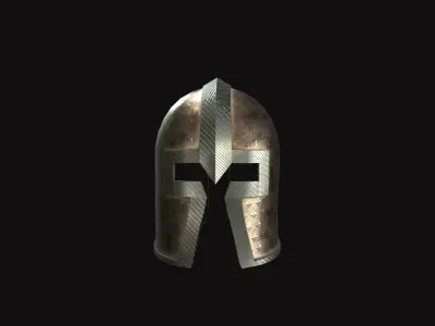 Medieval Helmet V04 Low-poly 3D model