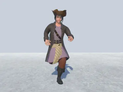 Pirate 5 Avatar Rigged  Low-poly 3D model