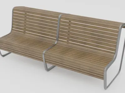 Elements for park 01 3D model Free low-poly 3D model