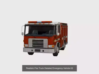 22 Emergency Vehicles Pack Ambulance Fire Police Vehicle Set