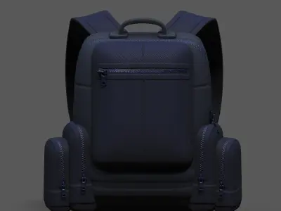 Backpack military combat soldier armor scifi Generic Low-poly 3D model