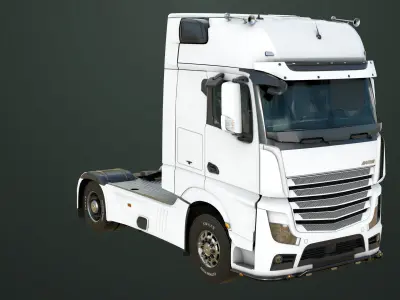 Generic Heavy Truck Chassis 03 All PBR Unity UE Textures Low-poly 3D model
