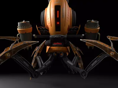  SPIDER BOT ARMOURED 3D model