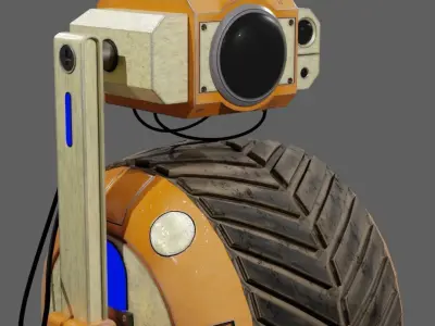 star war robots realistic 3d model Low-poly 3D model