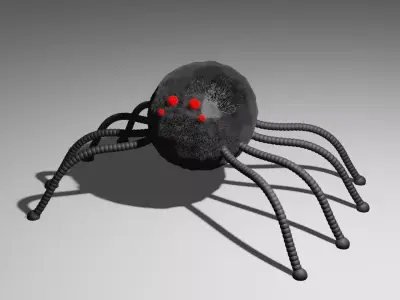 Simple Spider Free low-poly 3D model