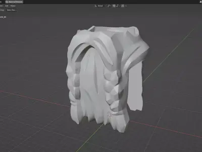 Custom3Dprint Minifigure Accessory - Minifigure Beard S1 - 05 3D print model
