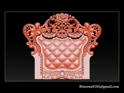 Furniture  wood carving file stl OBJ and ZTL for CNC 3D print model purchase