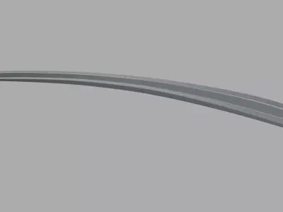 Car Spoiler 022 Low-poly 3D model