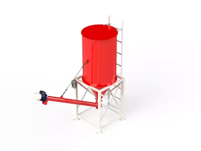 WG 4006 - STL Grain silo - 11 3D model