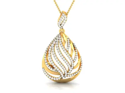 Pendant Women 3dm STL FBX OBJ Render Details 3D print model