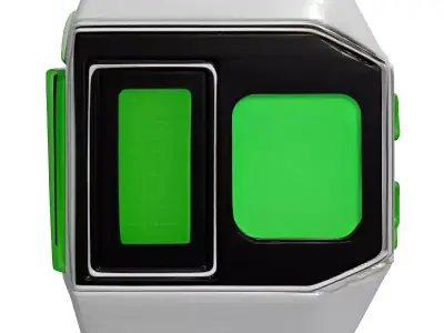 SciFi Futuristic Digital Wristwatch 3D model