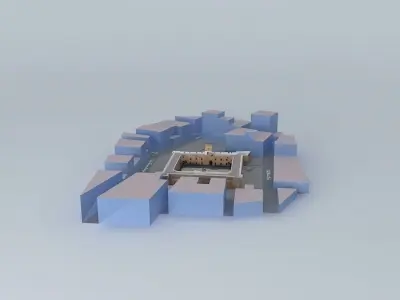 Castle-fortress of Santa Pola Urban Environment Free 3D model